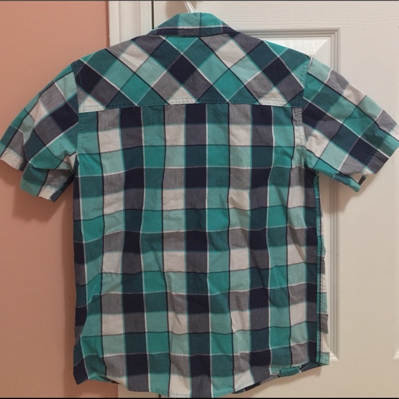 George Checkered Button Down - Shades of Blue - Picture 3 of 3